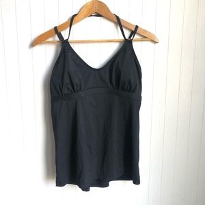 Athleta black swim top